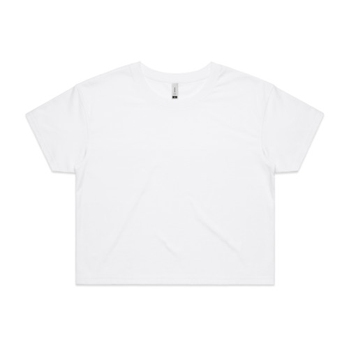 WHITE wo's-crop-tee-white